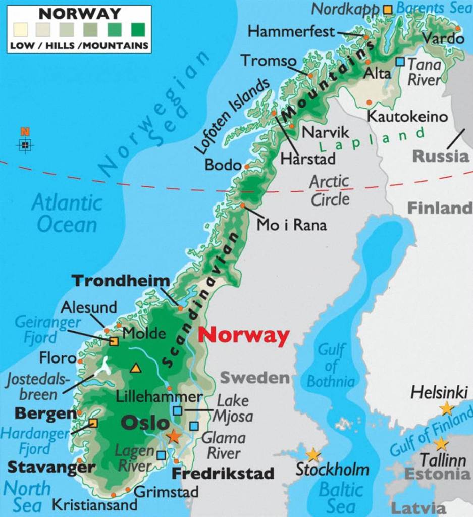 Map of Norway