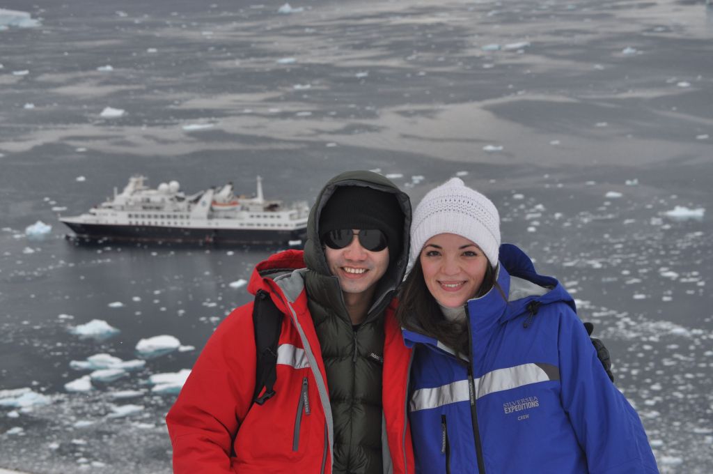Me with Daniela on top of the Neko Harbour